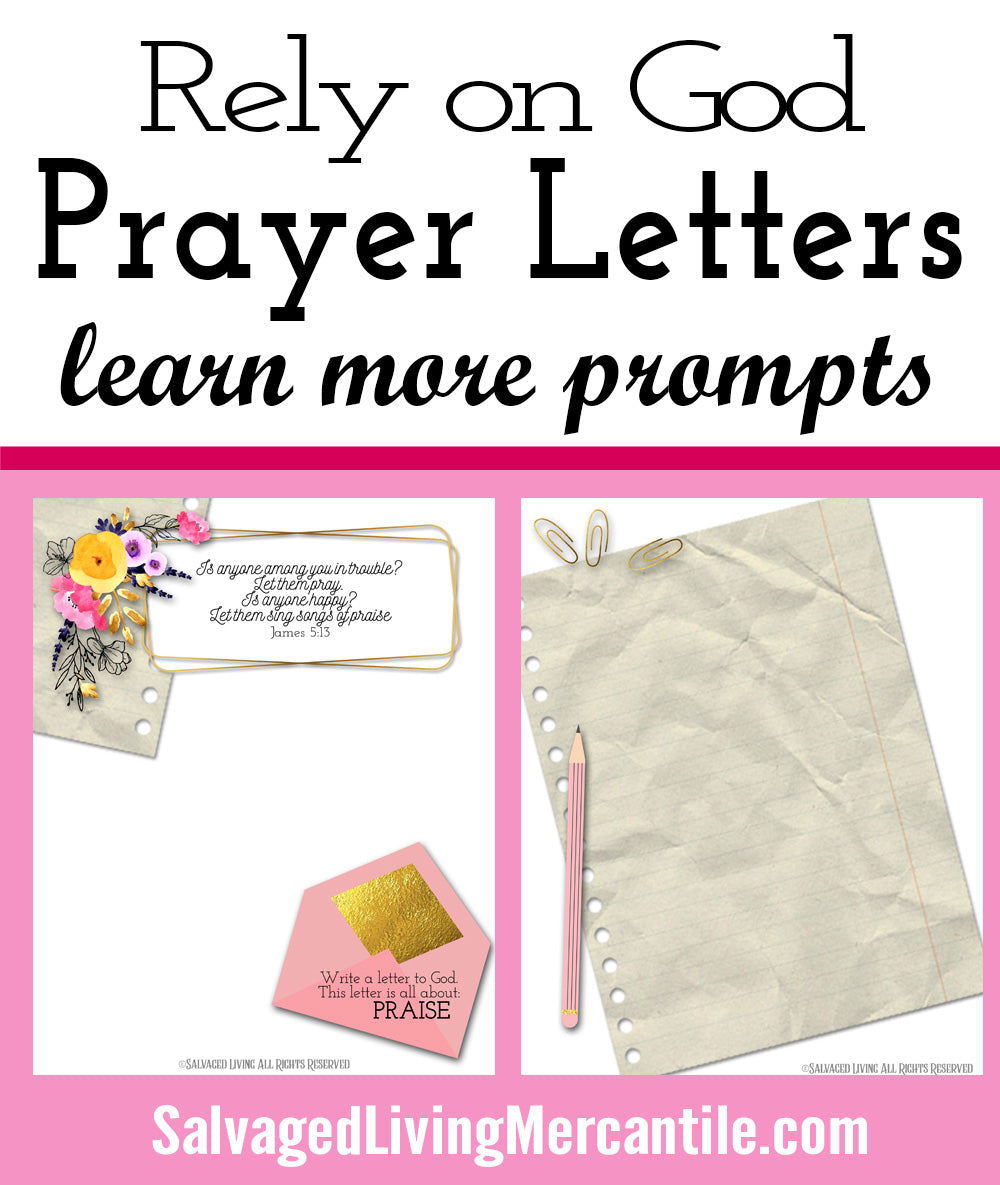 Rely on God Workbook Journal Digital Download