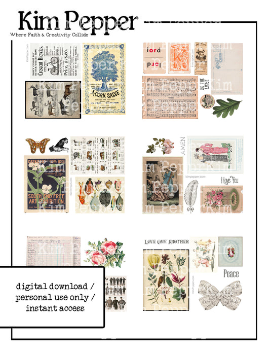 Vintage Ephemera Digital Pack