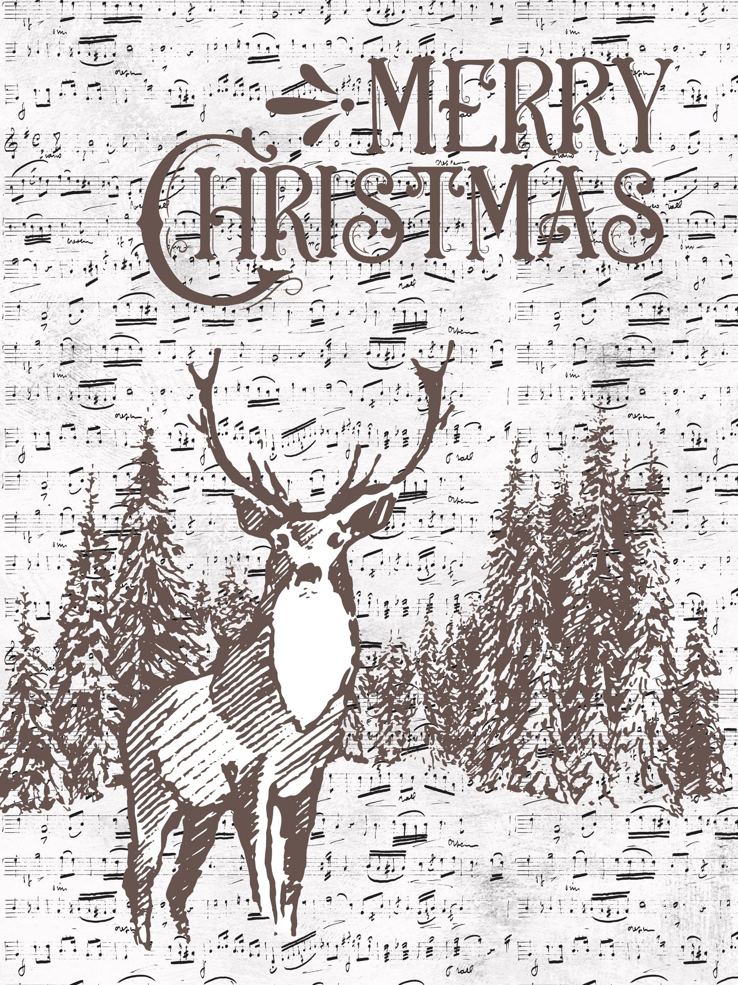 MERRY CHRISTMAS DEER Digital Download