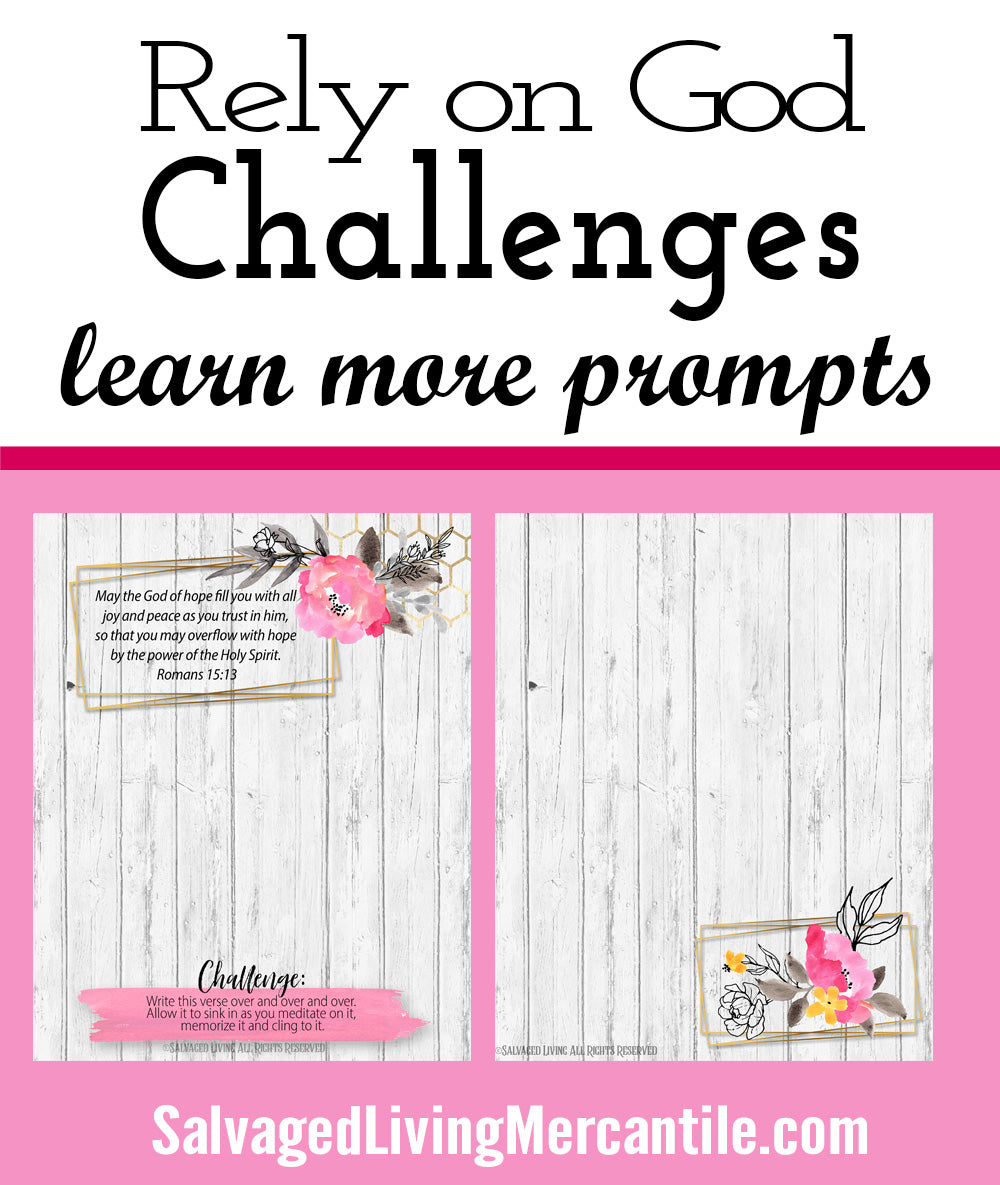 Rely on God Workbook Journal Digital Download